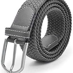 Stretchable braided cotton belt for women ladies belt Gery color 1 pcs(Fits On Upto 34 Inch)(Stretch Belt-u31)-image-10