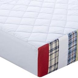 Bacati - Aidan Plaids and Stripes Boys Quilted Changing Pad Cover-image-64