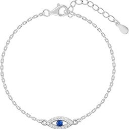 925 Silver Evil Eye Blue Bracelet, Adjustable | Gifts for Women and Girls | With Certificate of Authenticity and 925 Stamp | 6 Months Warranty*-image-33