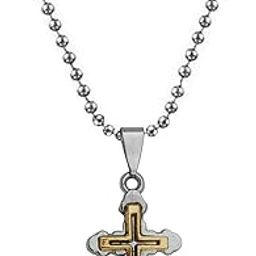 Christmas Gift Cubic Zirconium Crystal Lord Holy Jesus Christ Crucifix Gold and Silver Stainless Steel 01 Necklace Pendant for Men and Women-image-90