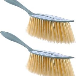 Bekner Plastic Handle Brush Hand Broom Household Cleaning Brush Soft Bristles Dusting Brush for Bed,Sofa,Furniture,Clothes,Car Pack of 2-image-25