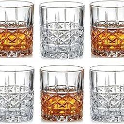 Old Fashioned Whiskey Glass | 300 ML | Transparent Vintage Cocktail Tumblers | Crystal Cut Barware Drinking Glasses for Whisky, Bourbon, Liquor, Wine, Cocktail Drinks | (Pack of 6)-image-15