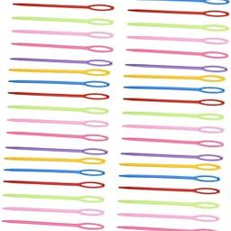 HAPINARY 1000pcs Plastic Sweater Needles for Knitting Random Color Crafting Tools for Beginners Boys and Girls for Sweaters-image-16