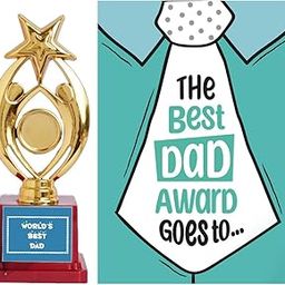 Oye Happy World’s No. 1 Dad Gift Combo – Trophy & Magical Mirror Greeting Card | Father’s Day Gift from Son or Daughter | Unique Gifts for Indian Dads-picture-23