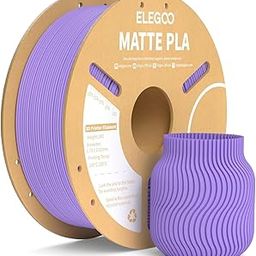 ELEGOO Matte PLA Filament Lavender Purple 1KG, 1.75mm 3D Printer Filament Dimensional Accuracy +/- 0.02mm, 1kg Carboard Spool (2.2lbs) for Most FDM 3D Printers-image-88