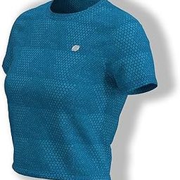 Workout Crop Tops Women Dry Fit Athletic Shirts Short Sleeve-image-9
