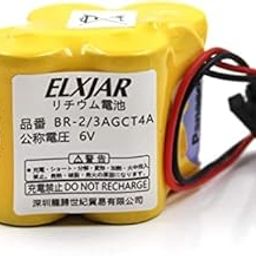 Compatible with Panasonic BR-2/3AGCT4A 6V 4400mAh Replacement Battery for Panasonic FANUC Controls Battery (Pack of 1)-image-48