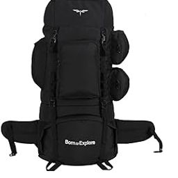 rucksack bags 75 litres for men, tourist bag for travel, backpack for hiking trekking camping, banyan 2 bag with 1 Year Warranty(Black)-38