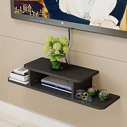 Brown Art Shoppee Set Top Box Stand Tv Unit for Living Room with Beautiful Design (Black)-image-5