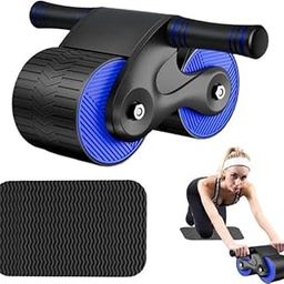 XIBO ABS Fitness Wheel New Aabdominal Wheel,Roller Exercise Wheel with Thick Knee Pad Mat,Double Wheel Abdominal Wheel Domestic Abdominal Exerciser for Beginners Core Workouts.-image-82