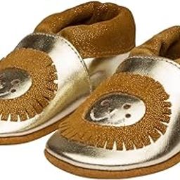 Lion Theme Unisex Premium Leather Baby Shoes � Soft, Stylish & Durable for Everyday Comfort � Perfect for Little Feet Gold (0-6 Months)-image-29