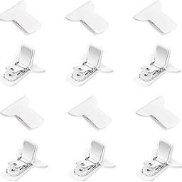 CALANDIS™ 12 Pack Padded Comforter Clips Non Slip to Secure Bedding White Padded Clips | Duvet Covers & Sets | Bedding-image-78
