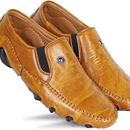 Synthetic Leather Comfortable Loafers for Men (White)-image-41