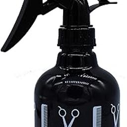 KIRA Water Spray Bottle for Hair, 250ml Empty Hair Mist Spray Bottle Clear Misting Plastic Refillable Sprayer Bottles for Hair, Plant And Home Cleaning (Black)-picture-11