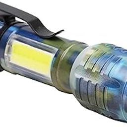 Care 4 Metal Usb Reachargeable Zoomable Torch Light With 3 Modes With Clip Militry Blue-22