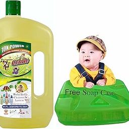 Baby Liquid Cleanser 1000ml, For cleaning feeding bottle, cutlery, toys, fruits & vegetables Liquid Cleanser | Kills 99.9% Germs | Feeding Bottle Cleaner Liquid-image-76