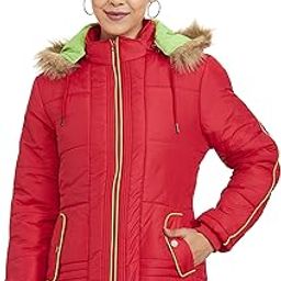 Women's Medium-Length Nylon Bomber Jacket with Detachable Hood Stylish Winterwear for All-Day Comfort-25