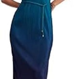 Ombre Pleated Dress - Green-image-80