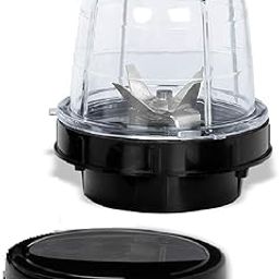Sunmeet Super Deluxe Small Bullet Juicer Jar ABS Plastic Set of 1 Bullet Jars 350ml- Black-13