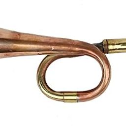 Queen export Best Gifts Kids Toys Real baby Bugle to Play Pure Brass Handicraft Gift 6 Inch-image-72