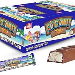 HUGS Carlos Coconut Chocolate Bar|Coconut Filled Chocolate (30 Pcs In A Box) 540 Grams-image-87