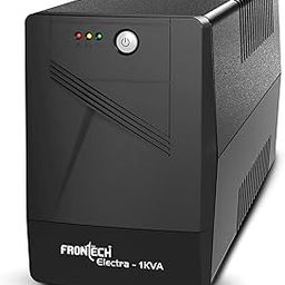 FRONTECH UPS Electra Static Converter - 1KVA/600W | 12/7Ah x 2 Lead Acid Batteries, Maintenance Free Battery, LED Indicator, Power Backup & Protection for Home/Office PC and Desktop, (2566 - Black)-image-21