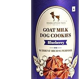 Heads Up For Tails HUFT Adult Goat Milk Dog Cookies - Blueberry | Premium Dog Biscuits for Puppies, Pomeranians & Adult Dogs | Veg Dog Treats for Training, Snacking & All Breeds - 200 gm-picture-11