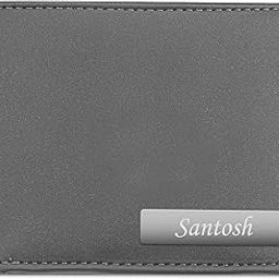 Personalized Handcarfted Leather Wallet | Sleek & Functional Design | Best Gift for Brother, Father, Husband, Boyfriend, etc (Grey)-image-48