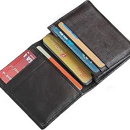 RFID Protected Leather Credit Card Holder Wallet for Man Women | Card Holder for Men Woman | Black-29