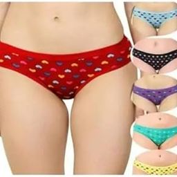 Women's Cotton Mid Waist Bikini Panty Hard Print (Pack of 6)-picture-29