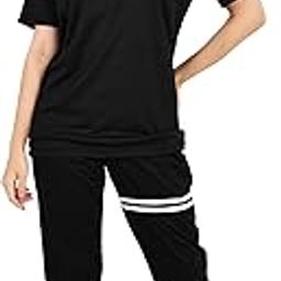 Women's Lycra Casual Wear Solid/Plain Night Suit Set of Top & Shorts, Co Ord Set-image-82