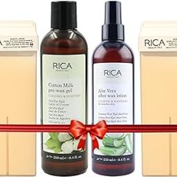 Rica Argan Roll On Waxing Kit - Set of 2 Refill Wax, 100 ML, 1 Pre Wax Gel, 1 Post Wax Lotion-image-58