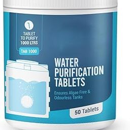 Chlorine Tablets for Water Tanks, Overhead & Underground Water Tanks - Premium Water Purification Tablets Kills Bacteria and Prevents Algae - Pack of 50 Tablets for 50000 Ltrs (Chlorine Tablets)-image-90