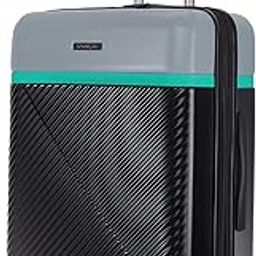 Linea Hard-Sided PC 75 Cm Check-in Large Size Luggage Suitcase | Expandable Space with 8 Wheels Trolley Bags for Travel | TSA Lock | 3 Year Warranty (Galaxy Black)-32