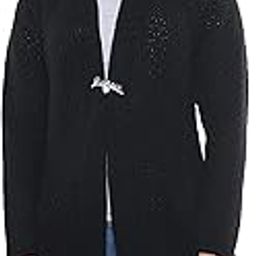 Women Ladies Girls Winter Wear Woolen Open Front Longline Hem Long Sleeves Shrug.-11