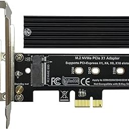 Bejavr M.2 PCIe NVMe X1 Adapter with Aluminum Heat Sink, Support PCIe 3.0 4.0 X1 X4 X8 X16 Slot.-14