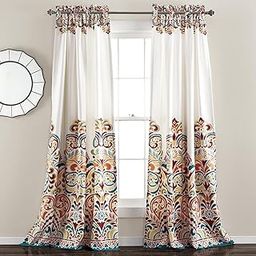 Urban Space Blackout Curtains 7 Ft Set of 2 for Door, Digital Printed Curtain with Eyelets, 80-85% Room Darkening Curtains for Living Room, Tieback Included (Indian Odyssey, Door 7 ft)-image-55