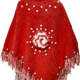 Women Ponchos Poncho Coat shrug-image-37