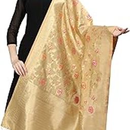 Women's Floral Silk Blend Dupatta-picture-10