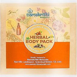 Samskrithi Naturals Hand-Made Organic Body Pack | Almond, Oats, and 26 Herbal Extracts, 50g-image-5