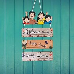 SAUDEEP INDIA Decorative Wall Art - MDF Wooden Wall Hanger for Living Room, Bedroom, Gifts, Modern Decor Items, and Hanging Ornaments for Decoration (Welcome)-image-50