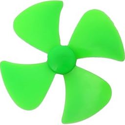 Electronic Spices 80mm Diameter 4 Blade Nylon Glass Fiber Build Fan Propeller for Ccw Dc Motor Pack of 5pcs-17