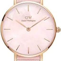 daniel wellington Petite Analog Watch for Women with Mother of Pearl Pink Round Dial & Pink Silicone Strap Band Water Resistant Women's Wrist Watches - DW00100512-picture-11
