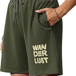 Women's Green Casual Summer Cotton Shorts Athletic Gym Shorts Basic Shorts Relaxed Fit Running Jogger Shorts with Pockets-XL-picture-22