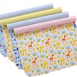 4 Pack Monvecle Baby Infant 3 Layers Waterproof Bamboo Cotton Changing Pads Washable Resuable Diapers Liners Mats (4 Pack-45x35)-picture-24