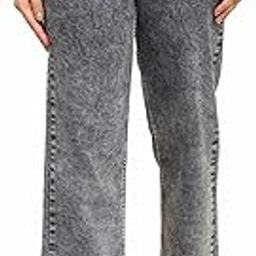 Women's Jeans I Denim Wide Leg Cloud Wash Stretchable Full-Length High Waist I Clean Solid Flared Fit Baggy Pant I Stylish and Comfortable I for Office Party Home Girls Women-picture-4