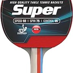 Stag Iconic Super Series Table Tennis (T.T) Racket | Premium ITTF Approved Rubber| Intermediate Level Series Ping Pong Racquet| Pro Custom Designed Comfortable Grip Paddle - Pack of 2-12