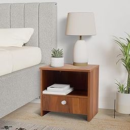 Amazon Brand - Solimo Stylish Wooden Sofa Side/Bedside Table | Multipurpose End Table | Mini Table for Living Room/Bedroom/Office/Home | Walnut-image-80