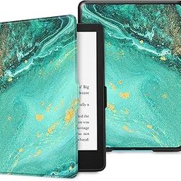 Fintie Slimshell Case for 6.8" Kindle Paperwhite (11th Generation-2021) and Kindle Paperwhite Signature Edition - Premium Lightweight PU Leather Cover with Auto Sleep/Wake, Aqua Wave-picture-12