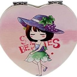UJEAVETTE® 9xMini Folding Double Sides Makeup Cosmetic Mirror Compact Pocket Random Heart-image-12